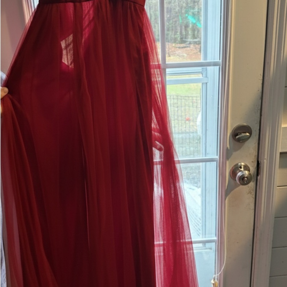 Elegant Red Evening Gown